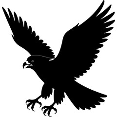 Abstract geometric silhouette design isolated on white background