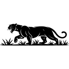 Abstract geometric shape silhouette isolated on white background