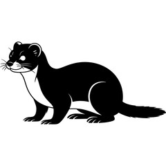 Abstract geometric shapes silhouette isolated on white background