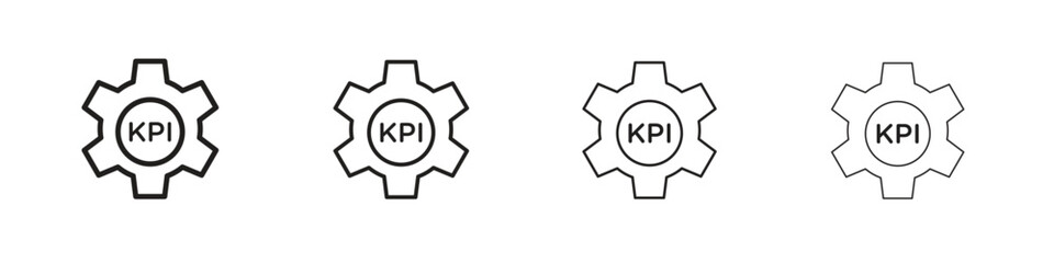KPI icon symbols collection. Vector EPS 10