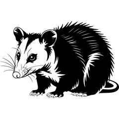 Black and white silhouette design isolated on white background