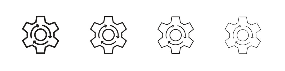 Implementation icon symbols collection. Vector EPS 10