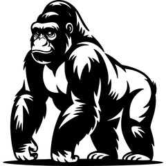 Black and white silhouette design isolated on white background