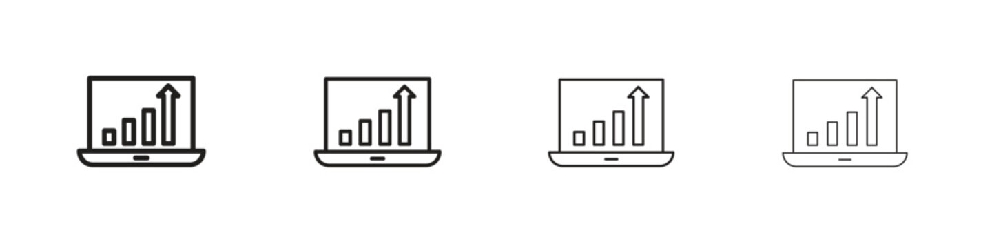 Equity derivatives icon symbols collection. Vector EPS 10