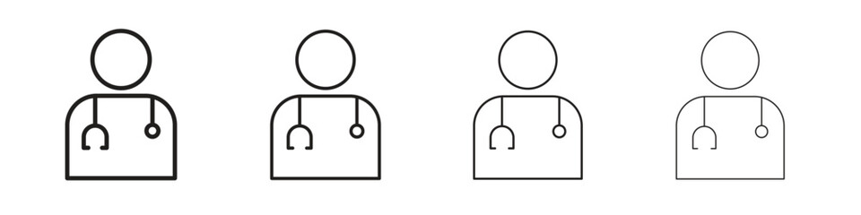 Doctor icon symbols collection. Vector EPS 10