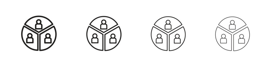 Demographics icon symbols collection. Vector EPS 10