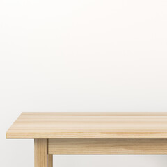Empty Wooden Tabletop, Space for product presentation display. 3D illustration