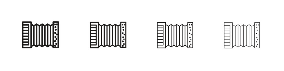 Accordion icon symbols collection. Vector EPS 10