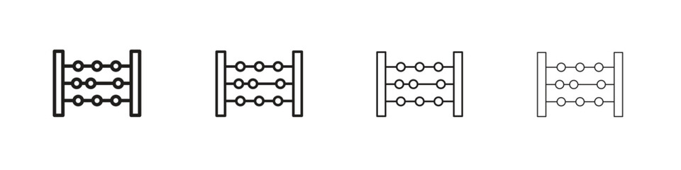 Abacus icon symbols collection. Vector EPS 10