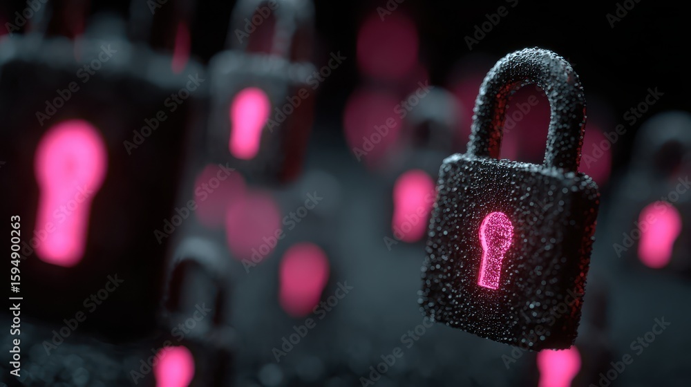 Aufkleber cybersecurity innovation technology scanning and blocking threats in digital environments