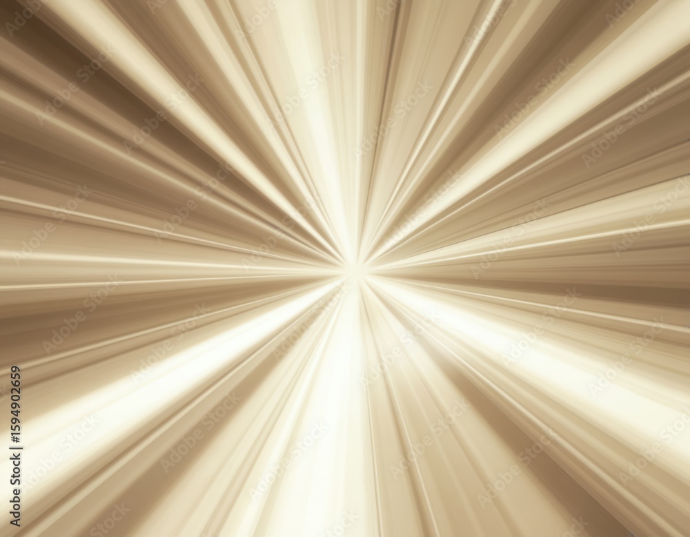 Poster abstract beige light rays burst creates dynamic speed motion effect. subtle elegant modern design te