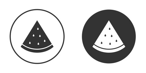 Watermelon slice icon vector solid icon style illustration. EPS 10 file