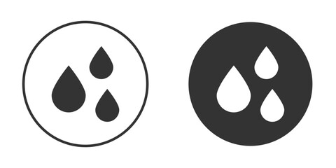 Fototapeta premium Water drop icon vector solid icon style illustration. EPS 10 file