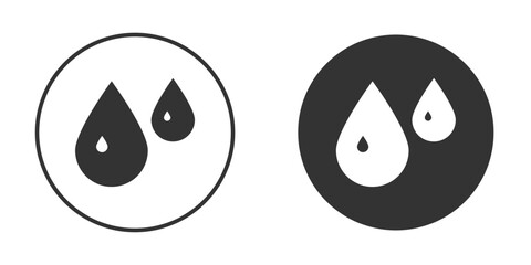 Tear drop icon vector solid icon style illustration. EPS 10 file