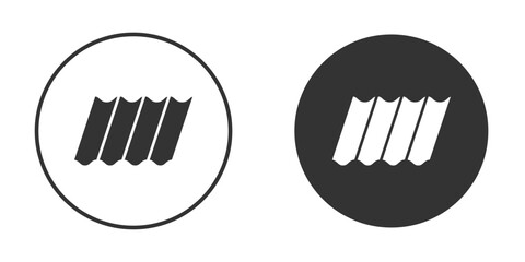 Roof tile icon vector solid icon style illustration. EPS 10 file