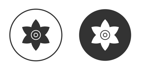 Magnolia icon vector solid icon style illustration. EPS 10 file