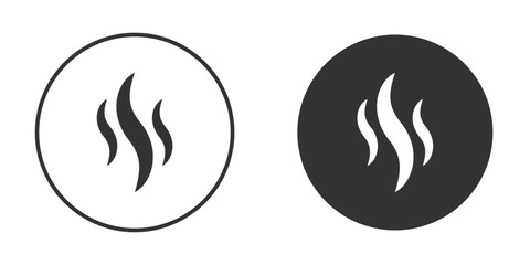 Hot icon vector solid icon style illustration. EPS 10 file