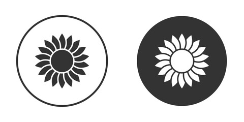 Gerbera icon vector solid icon style illustration. EPS 10 file