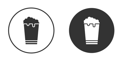 Beer icon vector solid icon style illustration. EPS 10 file
