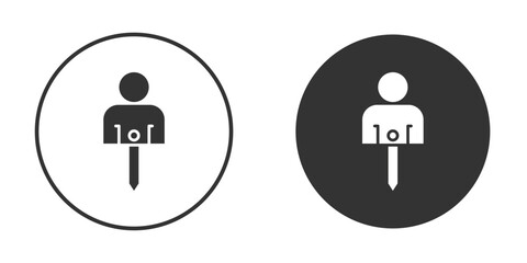 Authentication icon vector solid icon style illustration. EPS 10 file