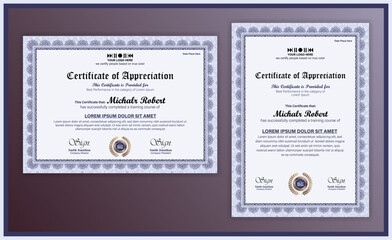 Moden Certificate of Appreciation, Professional Employee of the Month Award Certificate Design