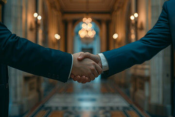 Handshake of Business Partners