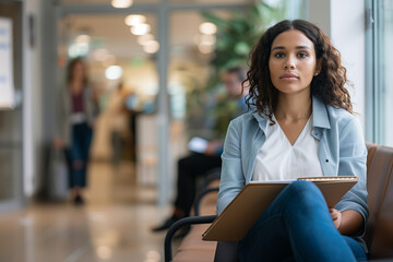 Contemporary Woman Waiting