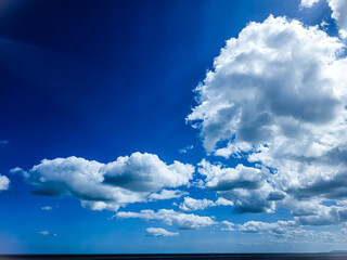 blue sky with clouds
