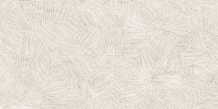 Fototapeta Pattern with tropical leaves. Botanical seamless leaf for wallpaper and textile.