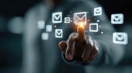 Digital interface with glowing AI assistant automates scheduling, email sorting, and task organization with smart command flow in futuristic productivity and business efficiency scene.