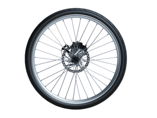 Bicycle Wheel Front View, Transparent PNG