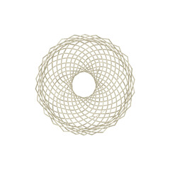 Spiral geometric pattern in neutral tones for modern design  