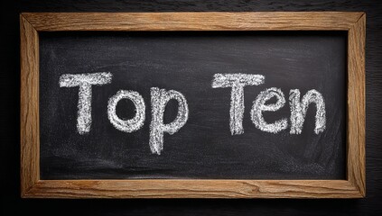 Discover the Top Ten secrets revealed on a classic chalkboard learn tips and insights using chalk