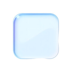 Glass Morphism Ux banner. Transparent Glass Interface Button. Phone design element. Plastic frame with Drop Shadow Effect