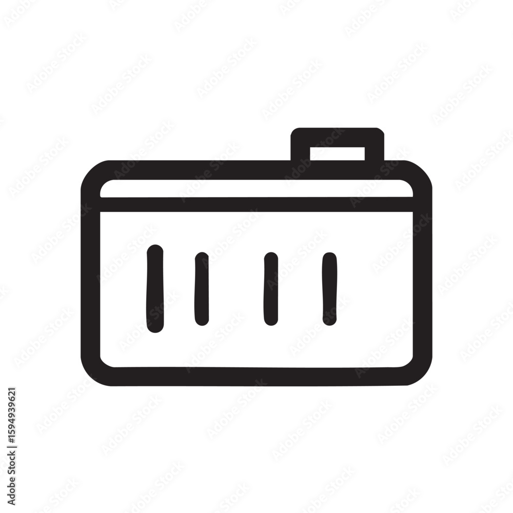 Poster an outline icon showing a file folder.