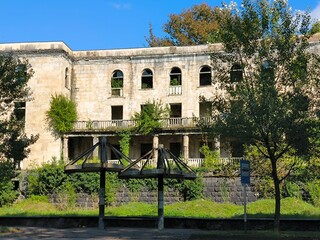 Abandoned stone building