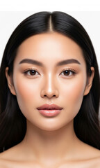 Obraz premium Serene Portrait of a Young Woman