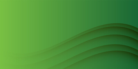 Abstract green wavy background. modern creative trendy design.