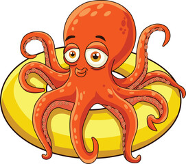 Cute Octopus with Swim Ring