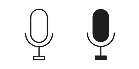 Voice recording icon symbol shape. vector symbols.