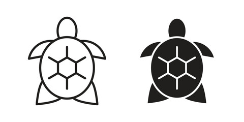 Obraz premium Sea turtle icon symbol shape. vector symbols.