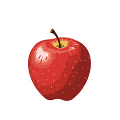 red apple and fruit vector design