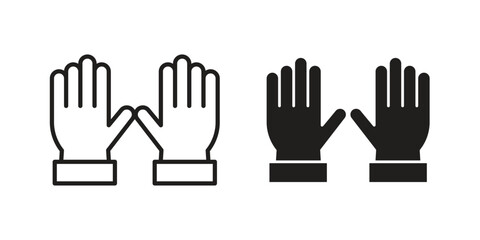 Gloves icon symbol shape. vector symbols.