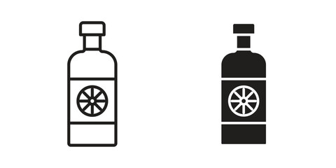 Gin icon symbol shape. vector symbols.