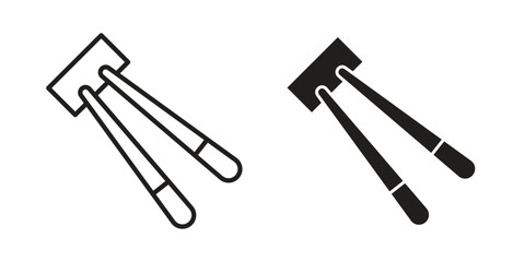 Chopsticks icon symbol shape. vector symbols.