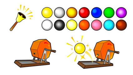 ガラポンイラストセット