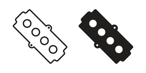 Car gasket icon symbol shape. vector symbols.