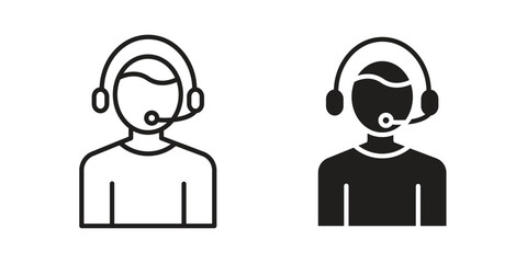 Callcenter icon symbol shape. vector symbols.