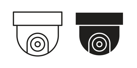 CCTV icon symbol shape. vector symbols.