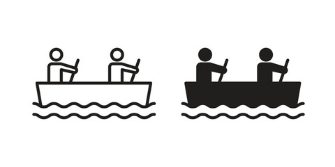 Boat race icon symbol shape. vector symbols.